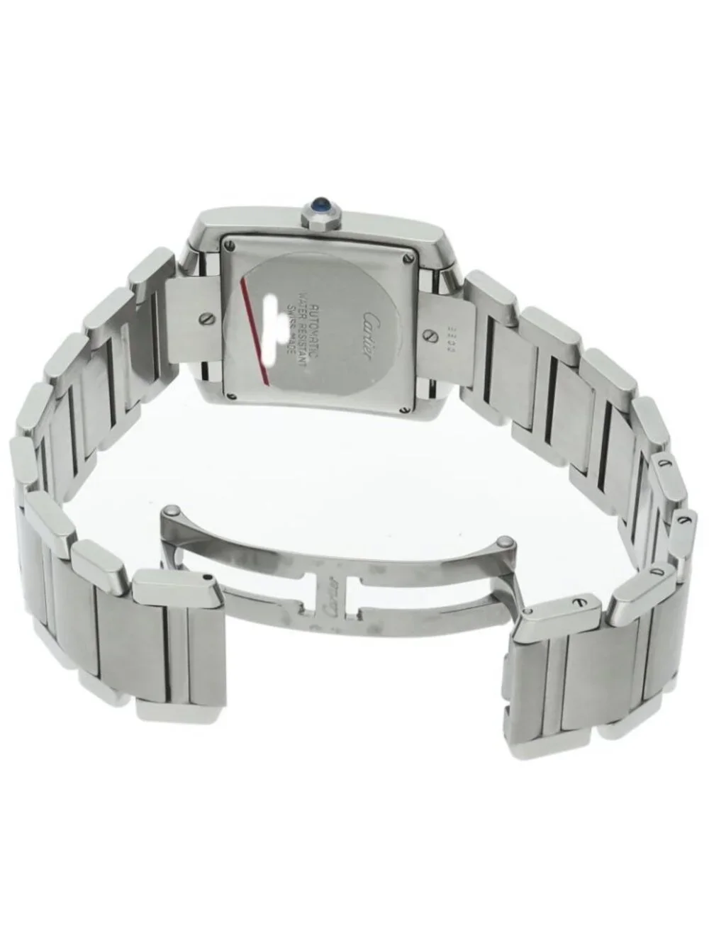 Cartier Tank Francaise LM Watch Auto Box SS Silver Polished